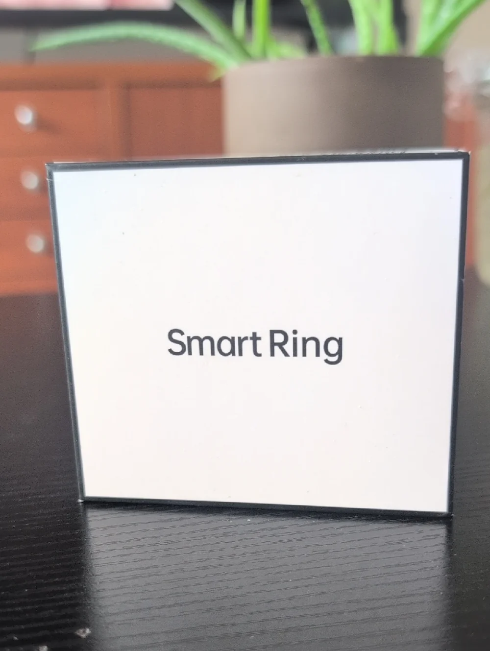 Smart Ring - White & Rose Gold Enamel Smart Ring (Unbranded) Size 10